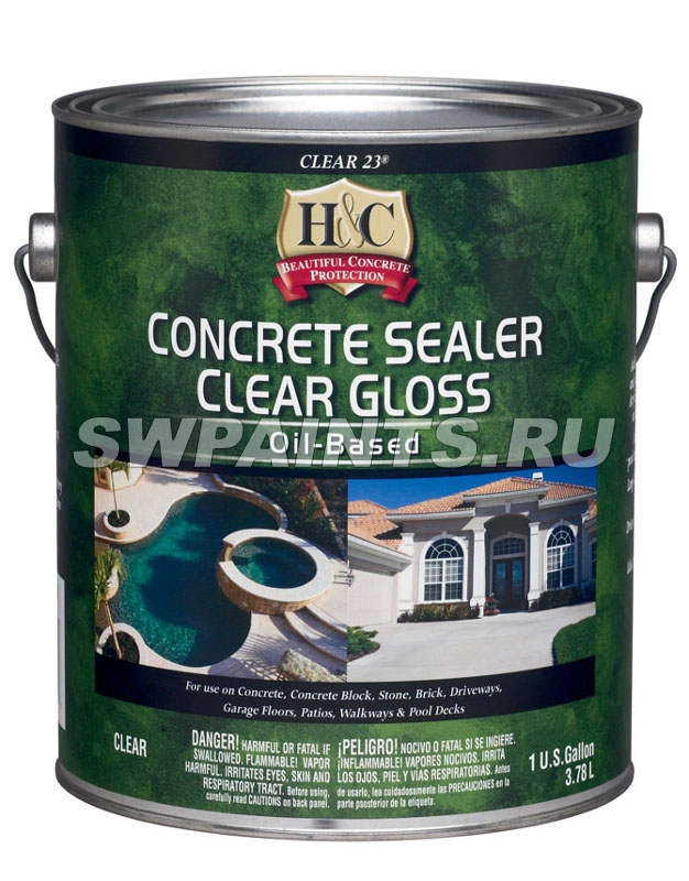 H&C Concrete Sealer Clear Gloss Oil-based