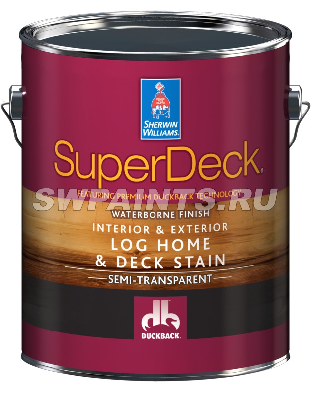 SuperDeck Log Home & Deck Stain Waterborne Satin Semi-Transparent